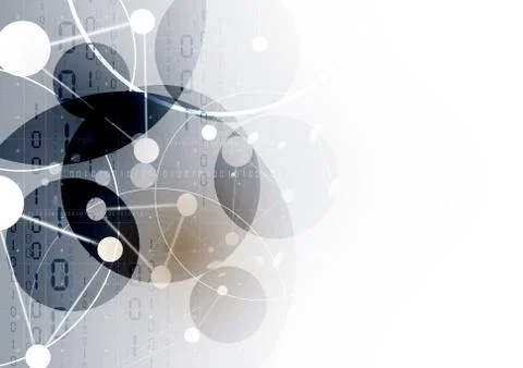 Technological communication digital science modern abstract background vector Stock Illustration