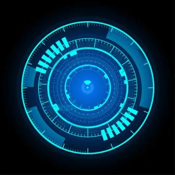 Technological communication glowing interface background vector Stock Illustration