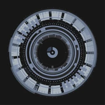 Technological communication modern interface background vector Stockillustratie