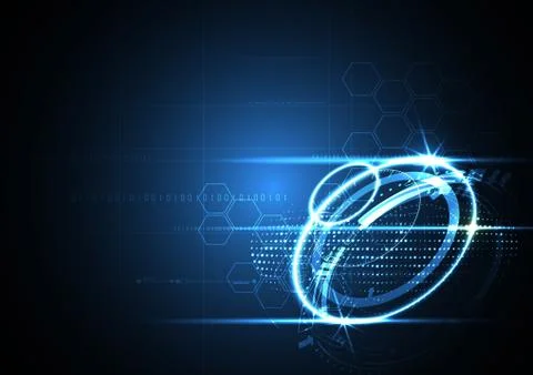 Technological connection abstract background vector Stock Illustration