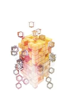 Technological cube Stock Illustration