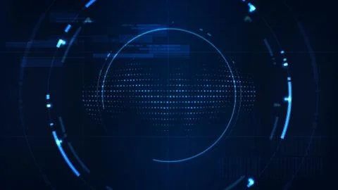 Technological cyber interface future system platform abstract background temp Stock Illustration