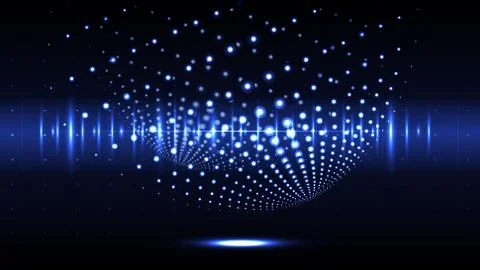 Technological cybersecurity modern world abstract background vector Stock Illustration