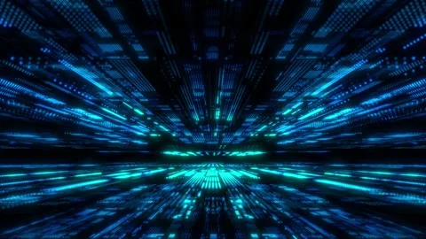 Technological cyberspace. Digital Futuristic abstract background. Blockchain Stock Footage 308114418