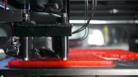 Technological development of 3d printers Stock Footage 89147229