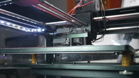 Technological development of 3d printing Stock Footage 89147254