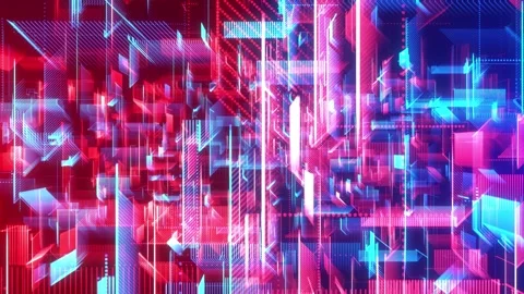 Technological digital cyberspace, HUD infographic technology data Stock Footage 308110559