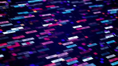 Technological digital infographic color background HUD.Loop.Futuristic animation Stock Footage 253183919