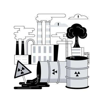 Technological disasters abstract concept vector illustration. Stock Illustration