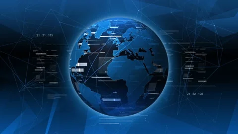 Technological Earth Background Stock Footage 233159865