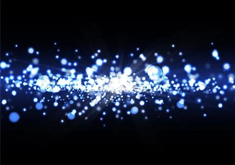 Technological electrical space bokeh vector background abstract Stockillustratie