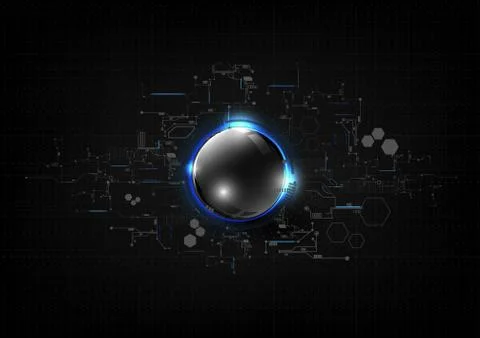 Technological electronic connection circuit system abstract background vector Stock Illustration