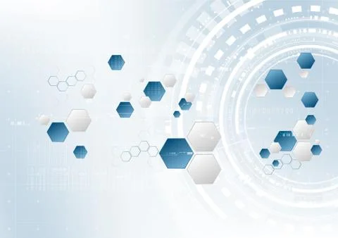 Technological encryption future geometric data sync background vector Stock Illustration