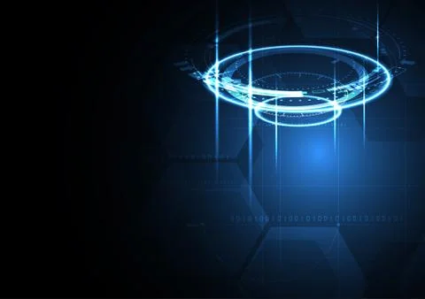 Technological encryption system concept abstract background vector Stock Illustration