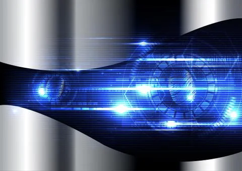 Technological fingerprint scanning cybersecurity vector background abstract Stock Illustration