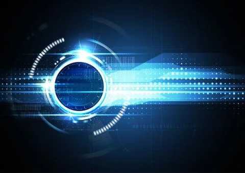 Technological future connection abstract background vector Stockillustratie