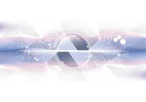 Technological future connection circuit system abstract background vector Stock Illustration