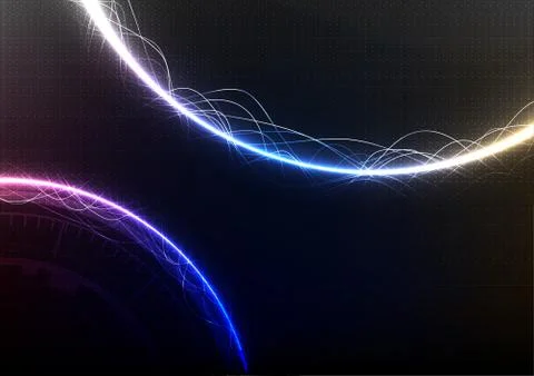 Technological future generation connection platform system background vector Stock Illustration