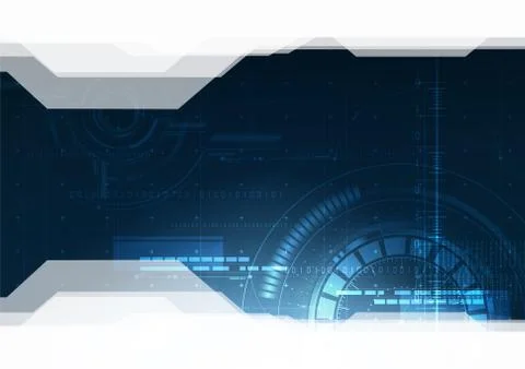 Technological future hud security vector background abstract Stock Illustration