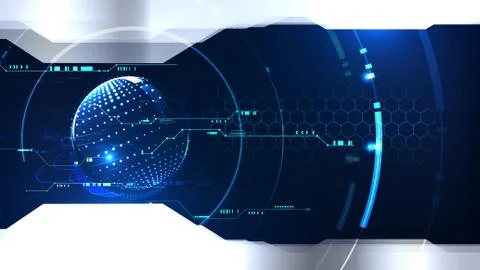 Technological future interface encryption platform abstract background templa イラスト素材