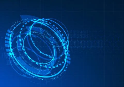 Technological future worldwide access system abstract background template vec Stock Illustration