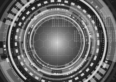 Technological future worldwide interface encryption system abstract backgroun Stock Illustration