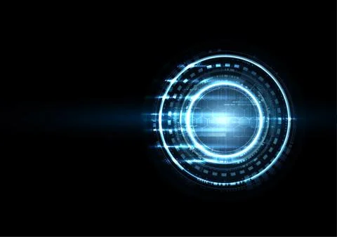 Technological future worldwide interface system abstract background vector イラスト素材