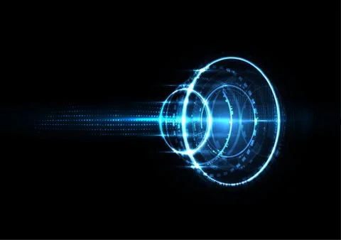 Technological future worldwide system abstract background template vector Stock Illustration