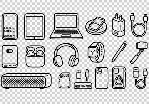 Technological Gadgets and Electronic Stock-Illustration