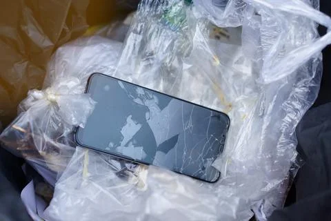 Technological  garbage management. Stock Photos