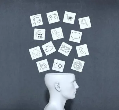 Technological generation Stock Illustration