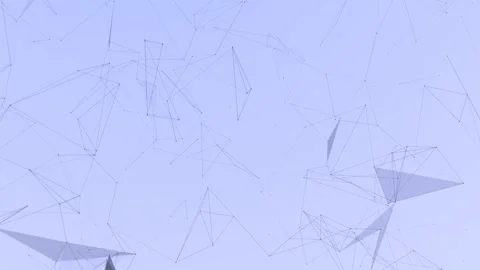 Technological Geometric Background with Plexus Lines and Triangles. Stock Footage 157208121