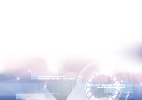 Technological geometric colorful scanning interface on bottom abstract backgr Stock Illustration