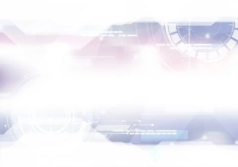 Technological geometric colorful space interface abstract background vector Stock Illustration