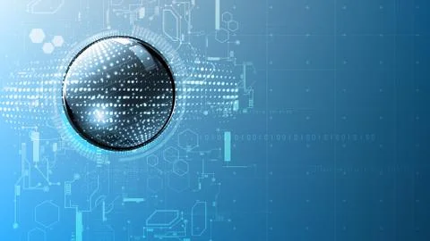 Technological global communication modern blueprint abstract background vecto Stock Illustration
