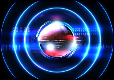 Technological global communication signal spread modern abstract background v Stock Illustration