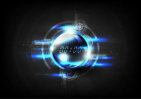 Technological global communication time modern abstract background vector Stock Illustration