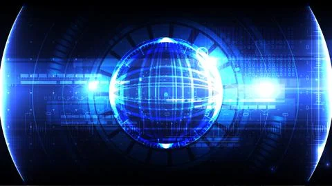 Technological global cybersecurity vector background abstract Stock Illustration