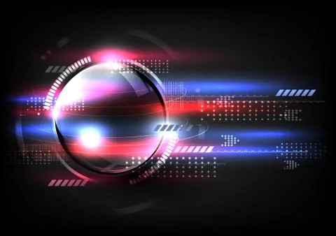 Technological global fast communication modern abstract background vector Stock Illustration