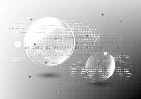 Technological global modern communication exchange abstract background vector Stock Illustration
