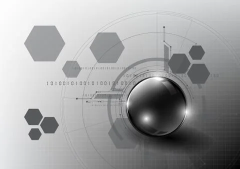 Technological global modern communication system abstract background vector Stock Illustration