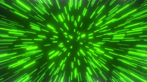 Technological green digital tunnel showing high-speed binary information Stock Footage 328498543
