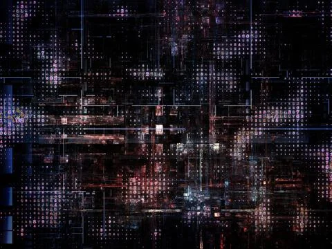 Technological Grunge Texture. Illustrazione stock