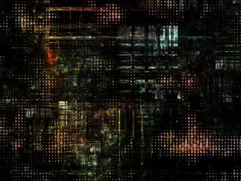 Technological Grunge Texture. イラスト素材