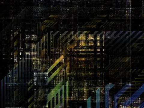 Technological Grunge Texture. Stock Illustration