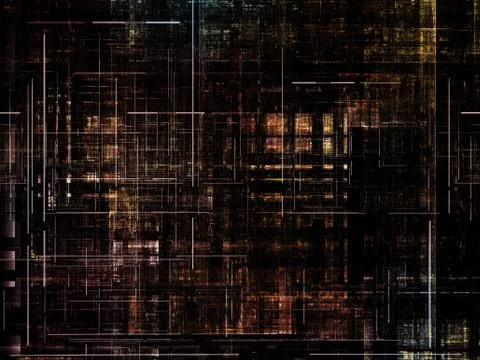 Technological Grunge Texture. Stock Illustration