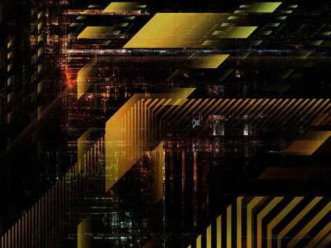 Technological Grunge Texture. Stock Illustration