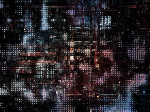 Technological Grunge Texture. Stock Illustration