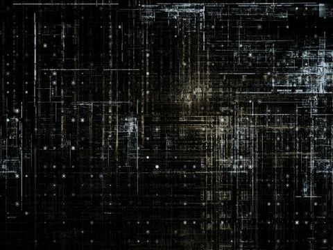 Technological Grunge Texture. 스톡 일러스트