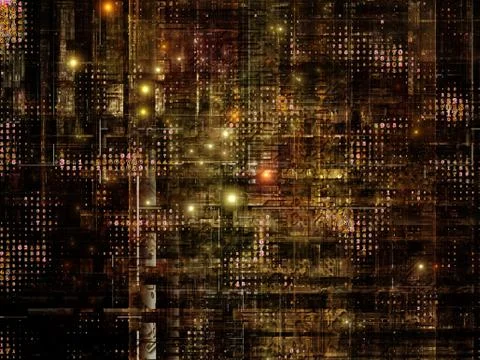 Technological Grunge Texture. Stock Illustration